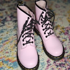 Dr. Martens Pink Lace-Up Boots